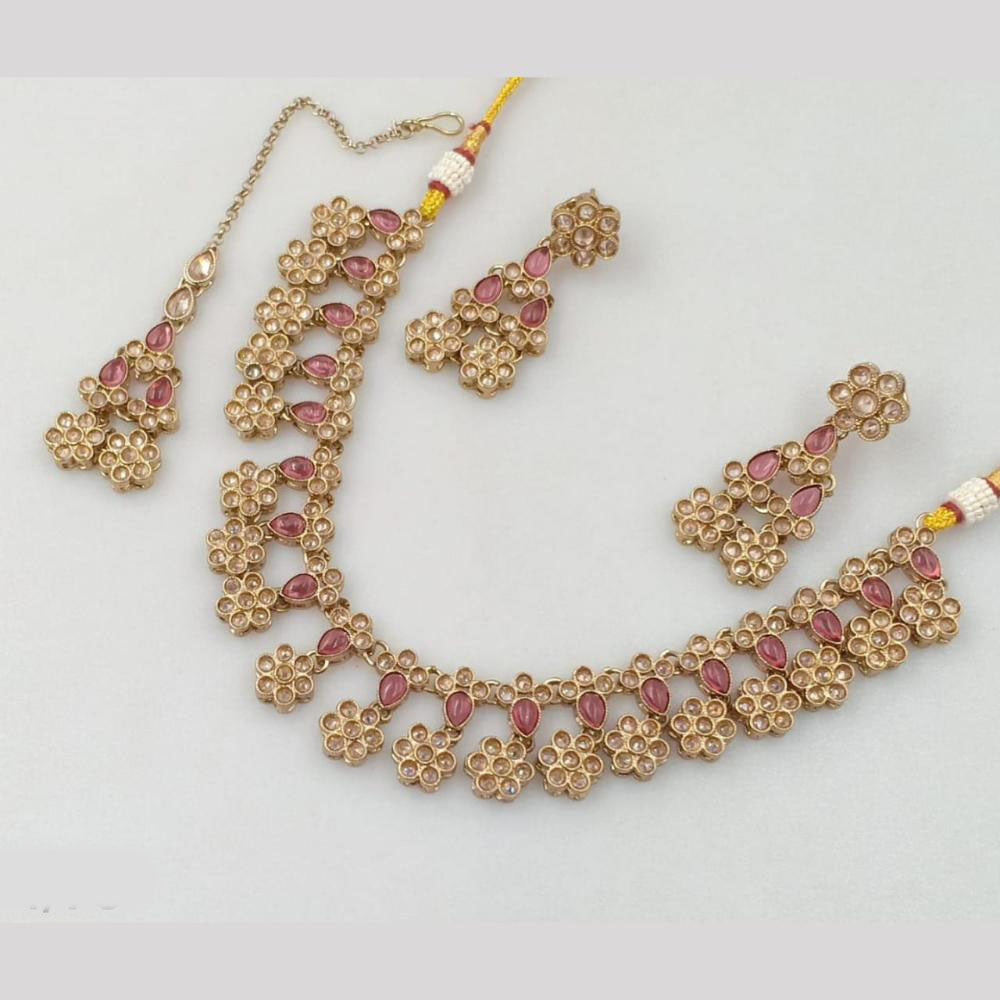Akruti Collection Gold Plated Neckalce Set