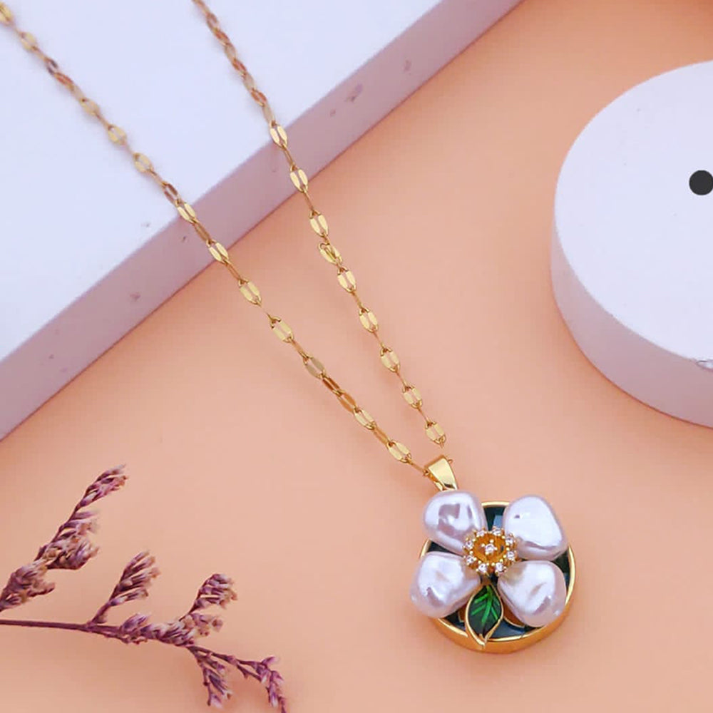 Akruti Collection Gold Plated Chain Pendant