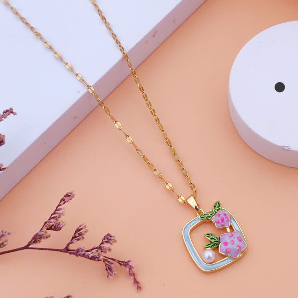 Akruti Collection Gold Plated Chain Pendant