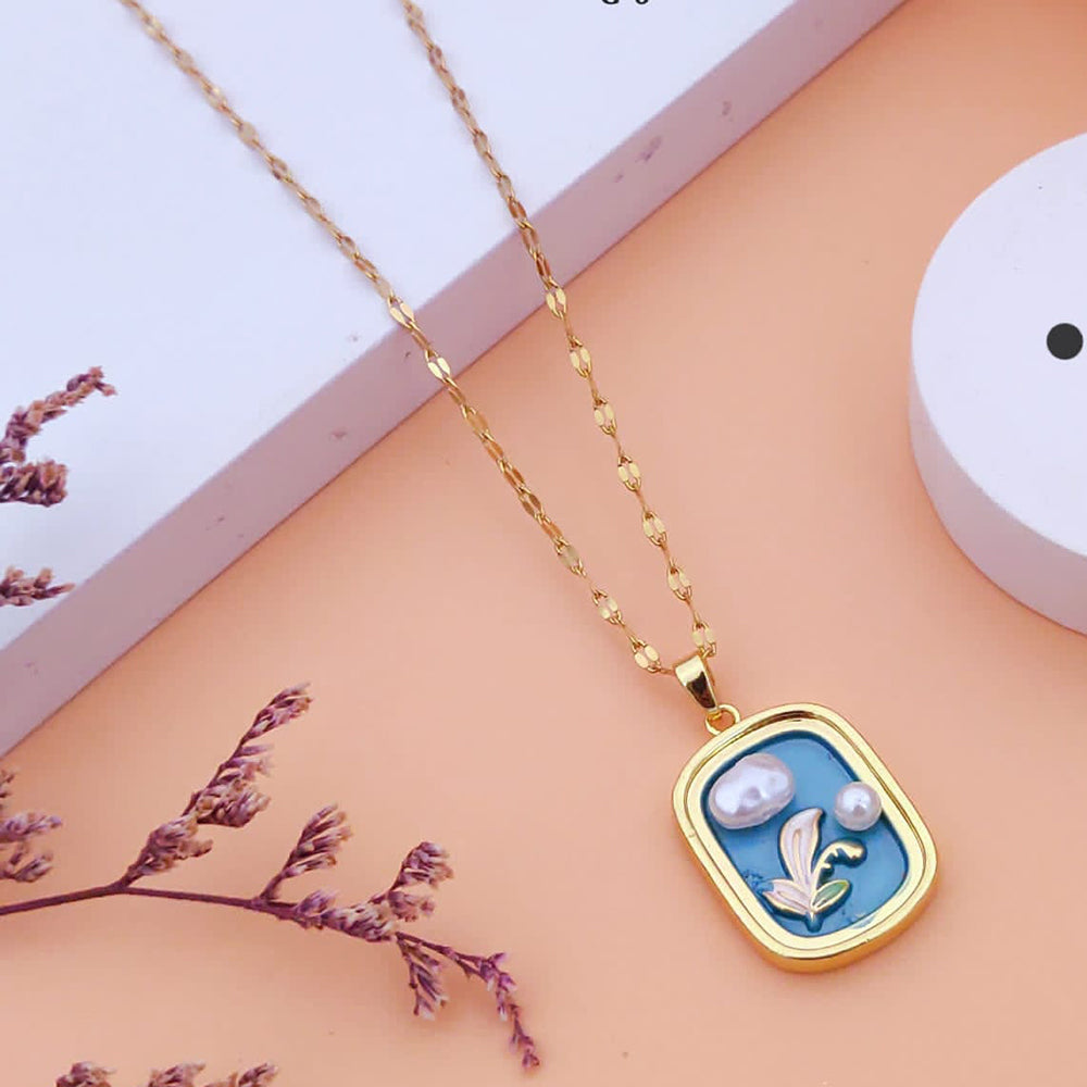 Akruti Collection Gold Plated Chain Pendant