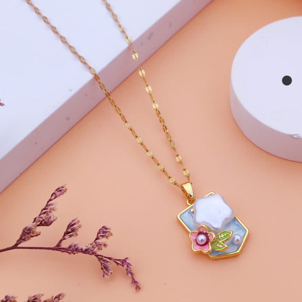 Akruti Collection Gold Plated Chain Pendant