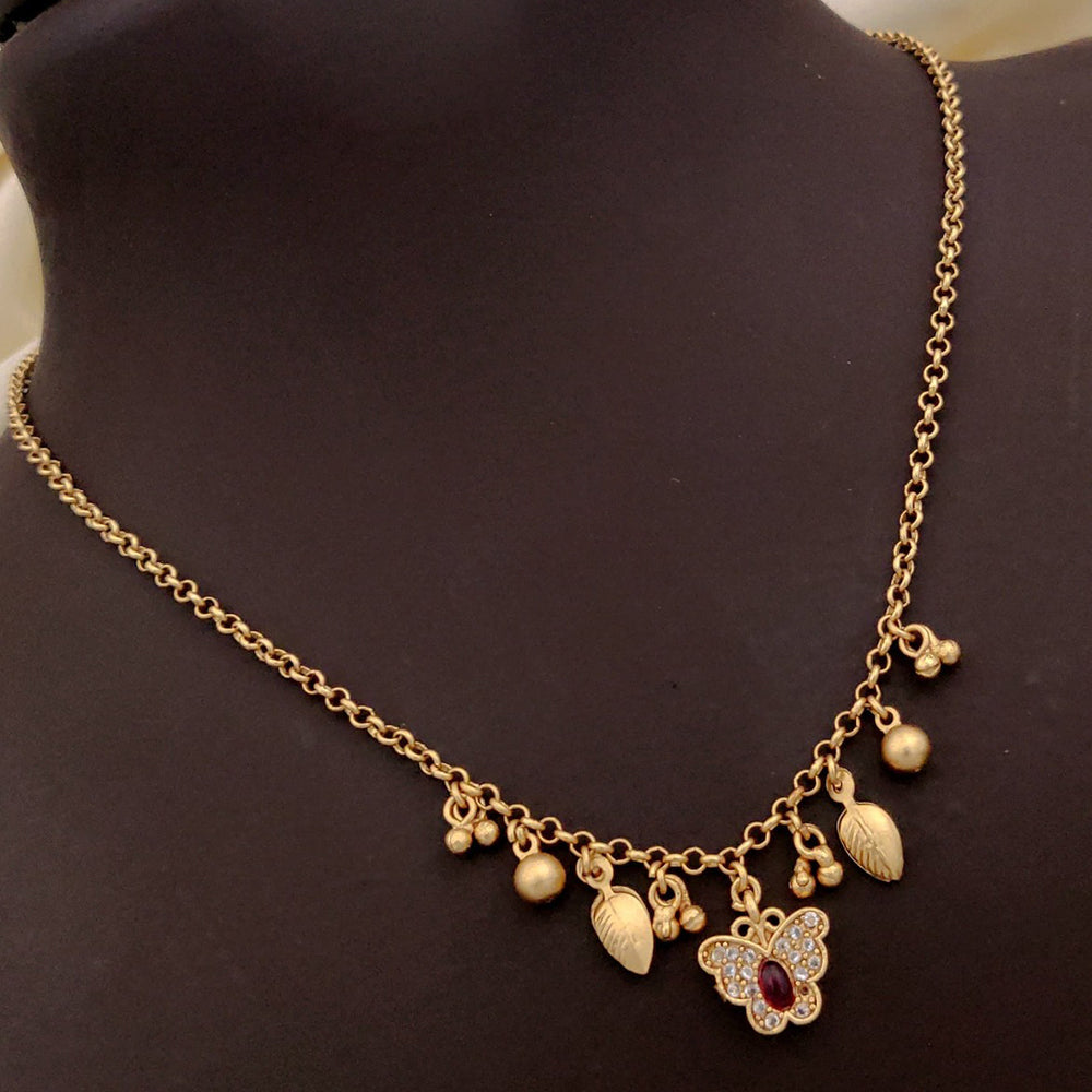Akruti Collection Gold Plated Austrian Stone Necklace Set
