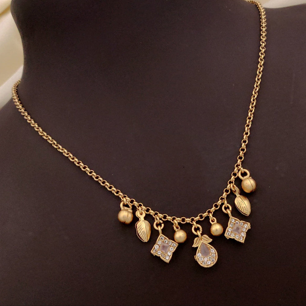Akruti Collection Gold Plated Austrian Stone Necklace Set
