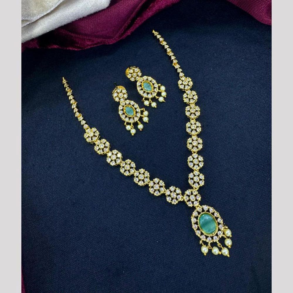 Akruti Collection Crystal Stone And Beads Neckalce Set