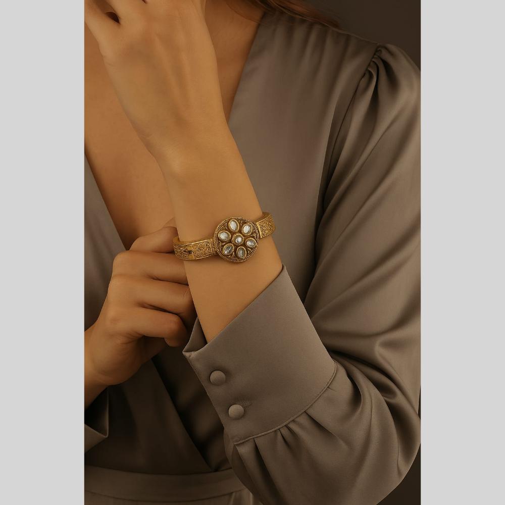 Akruti collection Delicate Kundan Stone Bracelet