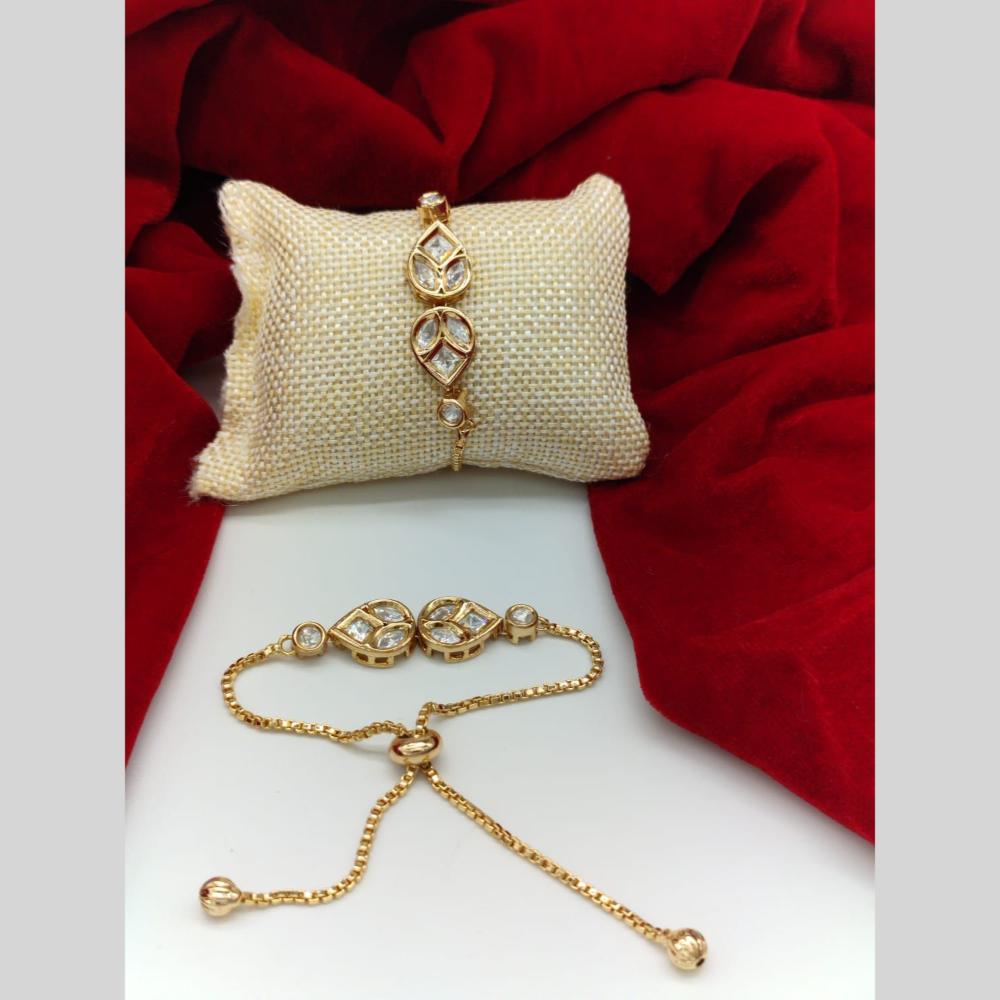 Akruti collection Kundan Bracelet for Special Occasions (1 Piece only)