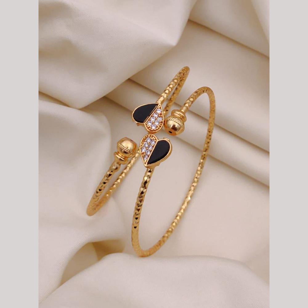 Akruti Collection Antique Polish Trendy Austrian Stone Adjustable Bracelet