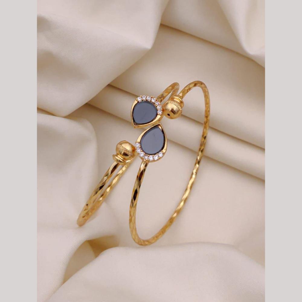 Akruti Collection Antique Polish Trendy Austrian Stone Adjustable Bracelet