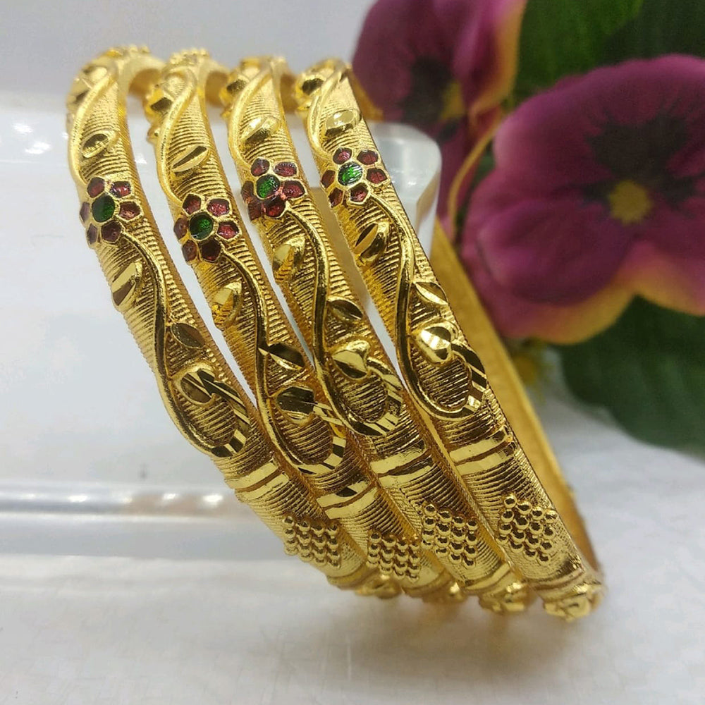 Star Bangles Gold Plated Bangles Set