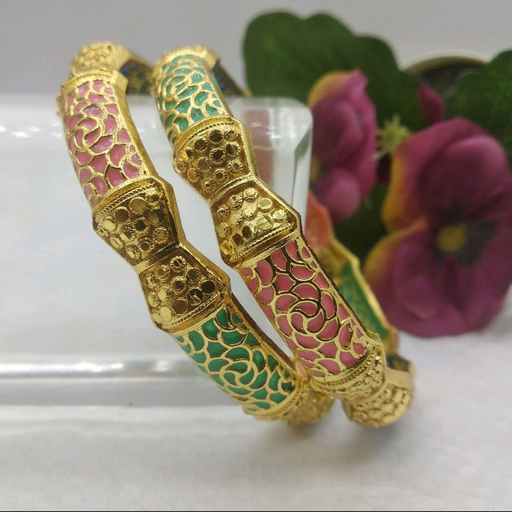 Star Bangles Gold Plated Bangles Set