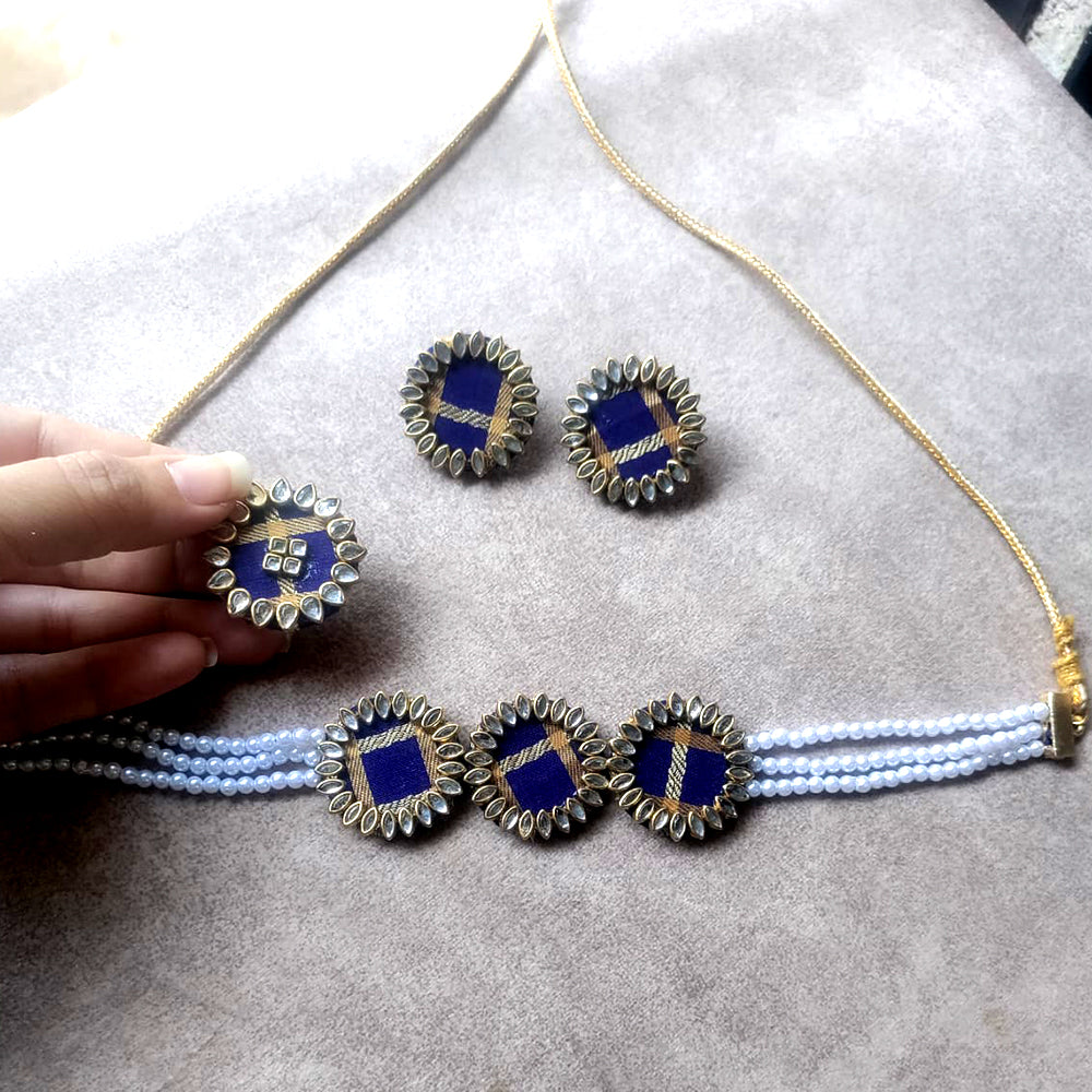 How To Make A Choker With Fabric Shrijicreation Handmade