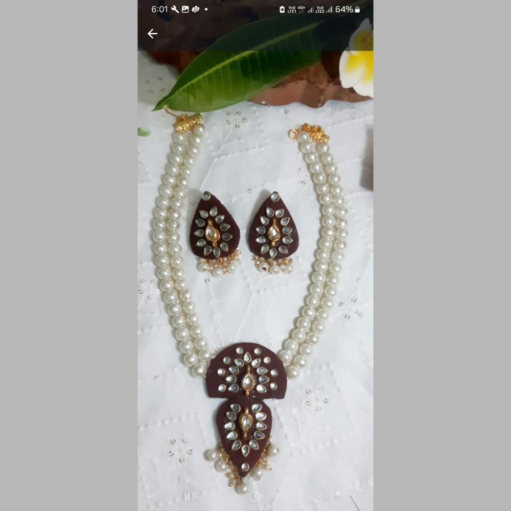 Shrijicreation Pearl Handmade Necklace Set