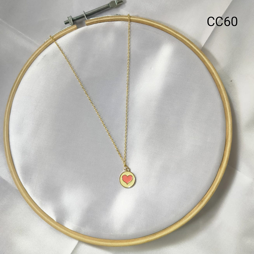 Adornment By Siddhi Gold Plated Pendant Set (Pack Of 6)