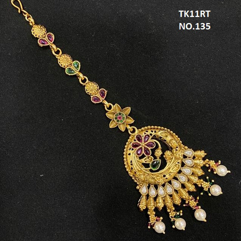 Kala Creation Copper Gold Plated Maangtikka