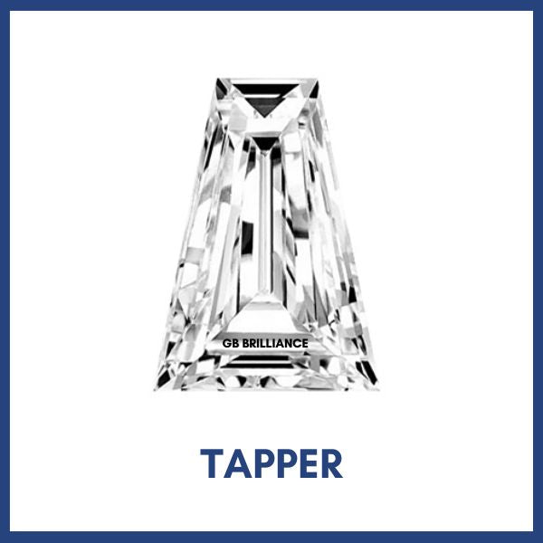Golay Buchel Taper Baguette Step Cut Shape Cubic Zirconia Stone (2x1.5x1mm to 4x2x1.5mm)