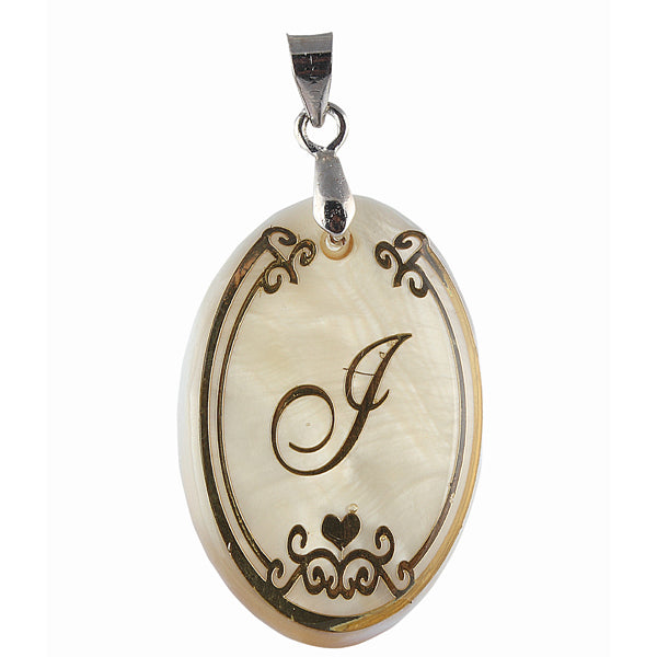 Urthn Alphabet I" Shell Pendant