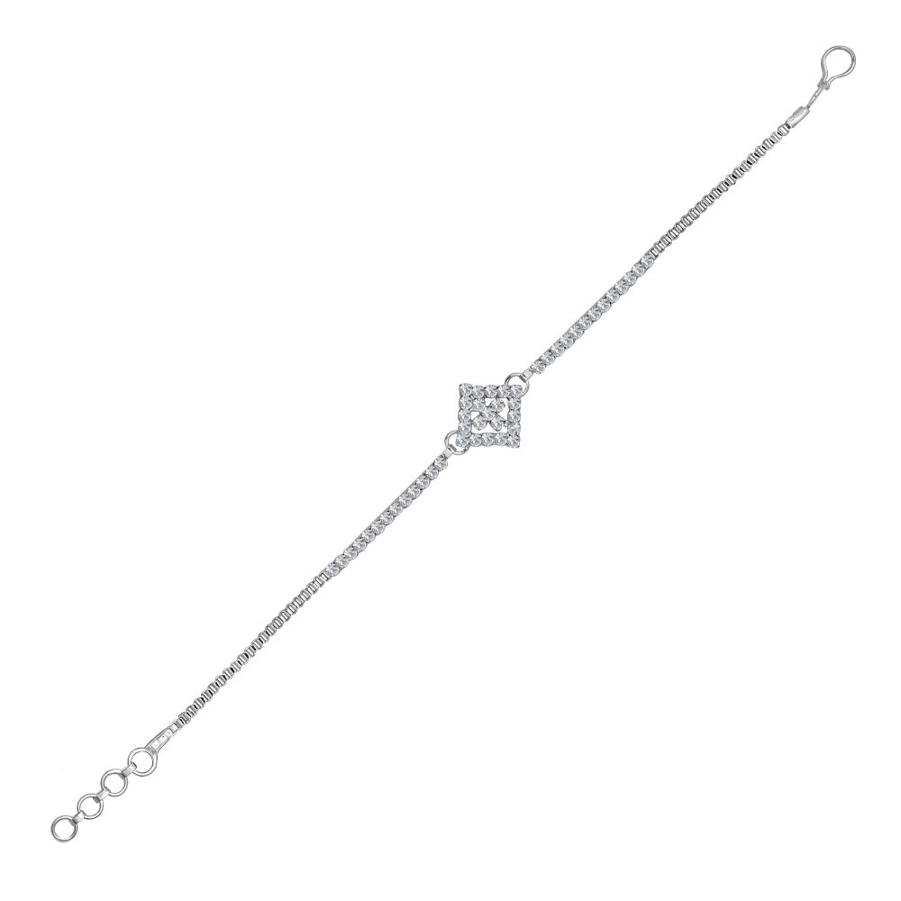 Urthn Silver Plated Necklace Set With Bracelet (Pack Of 6)