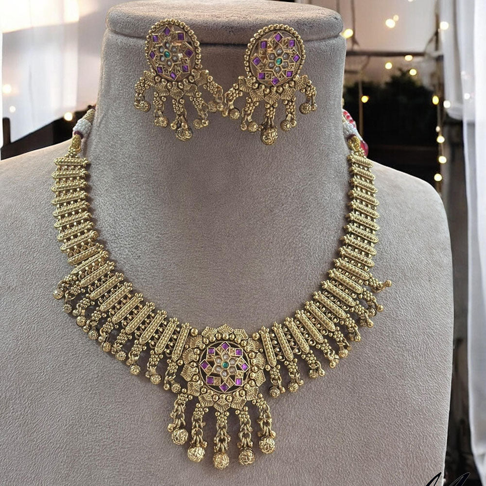 Jewel Addiction Trendy Traditions Pota Stone Necklace Set