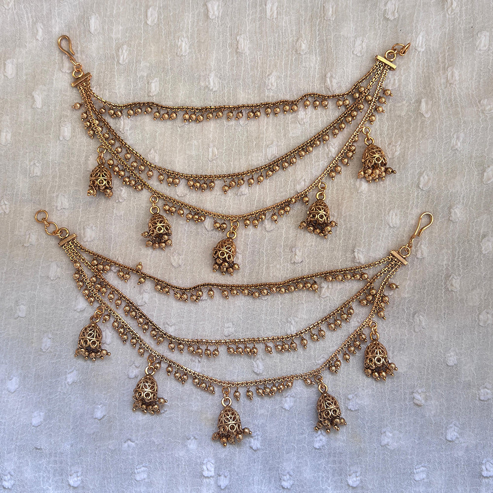 Jewel Addiction Copper Finish Multi Layer Kan Chain