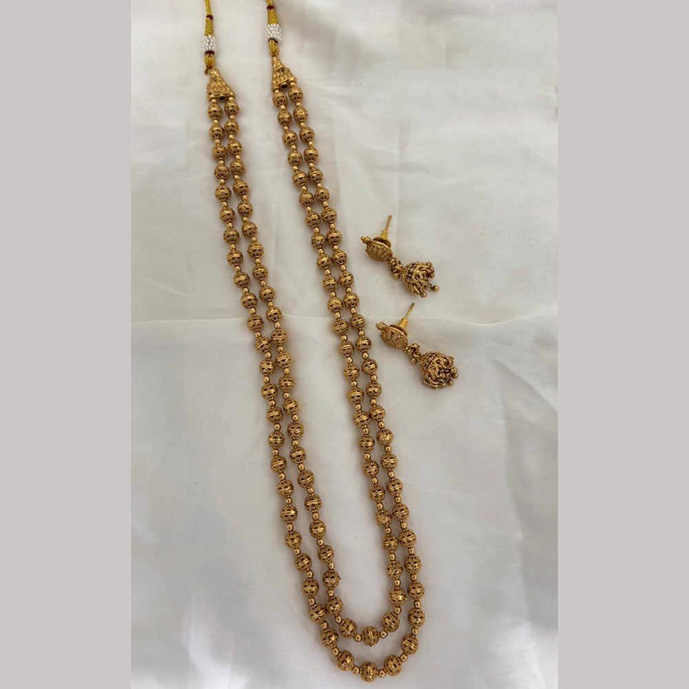 Jewel Addiction Designer Beads Double Layer Statement Long Necklace Set