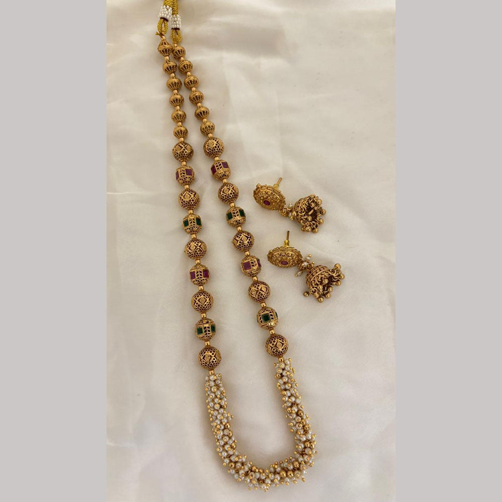 Jewel Addiction Designer Pota Stone And Beads Statement Necklace Set