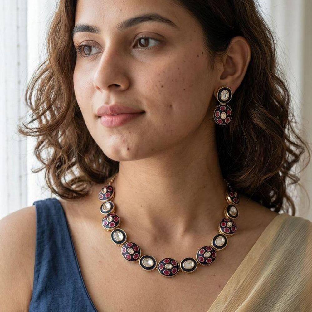 Jewel Addiction Elegance Pota Stone Necklace Set