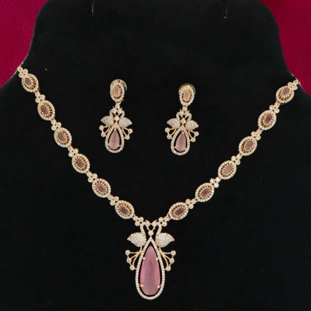 JCM Jewellery Premium Quality Long Necklace Set with Crystal and Austrian