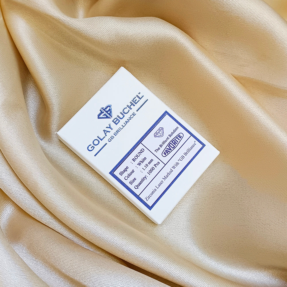 Golay Buchel Round Shape Cubic Zirconia Stone (1.10 mm)