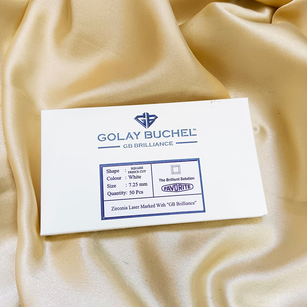 Golay Buchel Round Shape Cubic Zirconia Stone (7.25 mm)