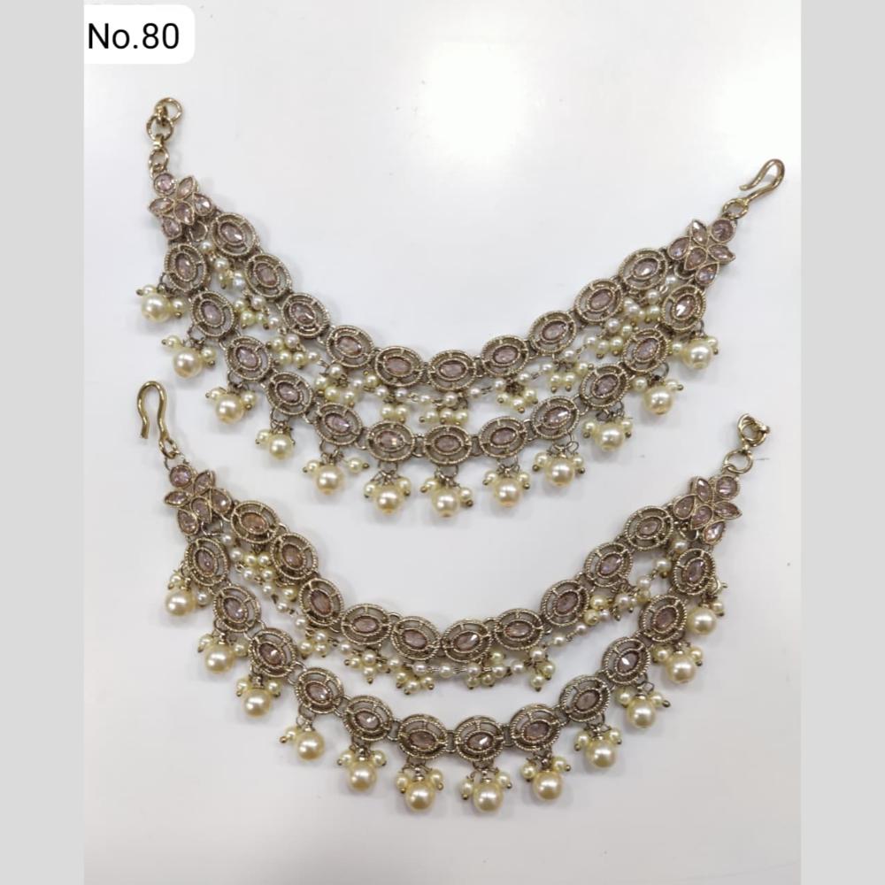 JCM Designer Crystal Stone And Pearl Kanchain