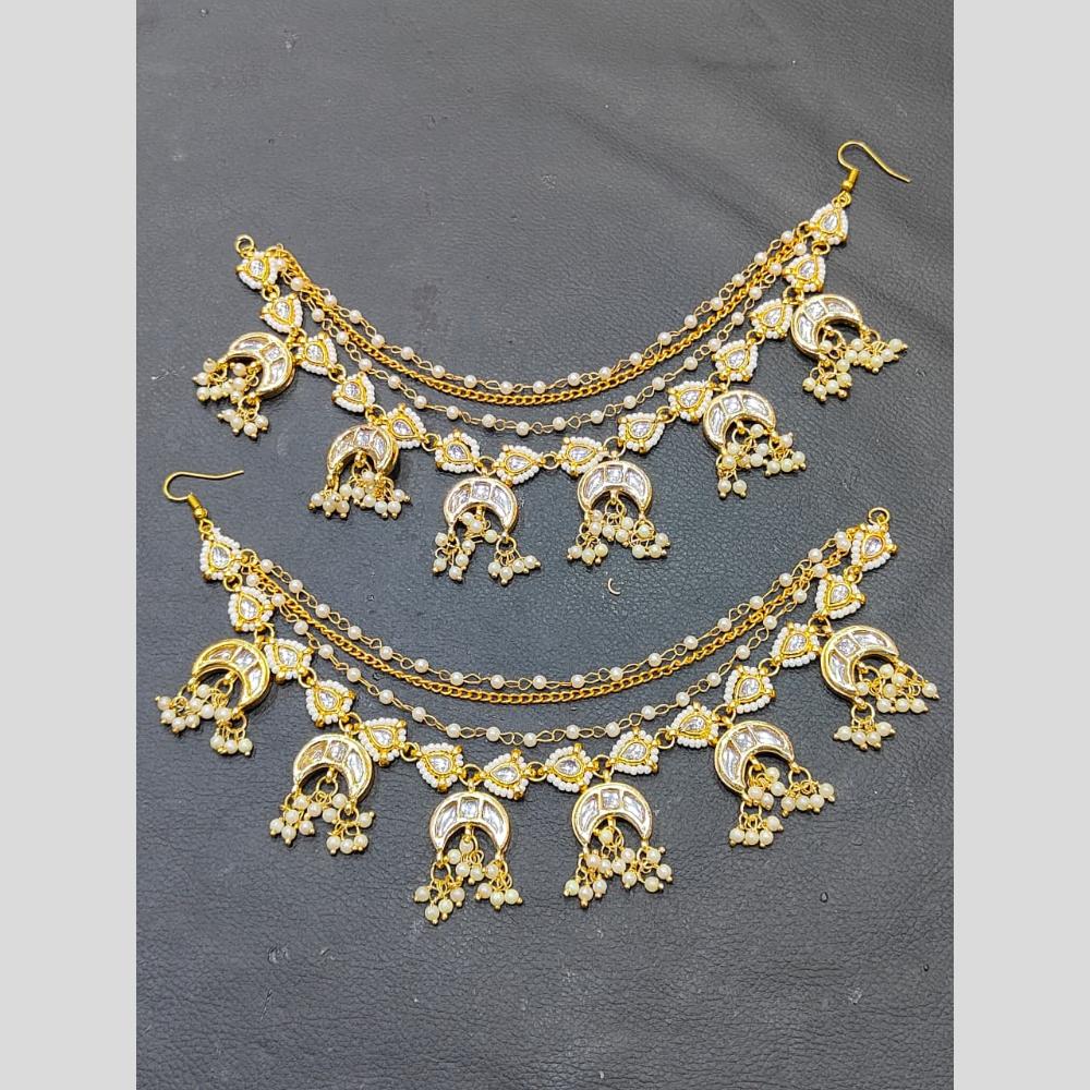 JCM Designer Kundan Stone And Pearl Kanchain