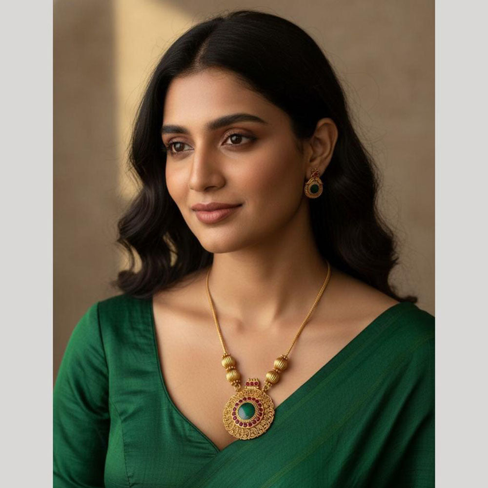 JCM Royal Pota Stone Designer Necklace Set