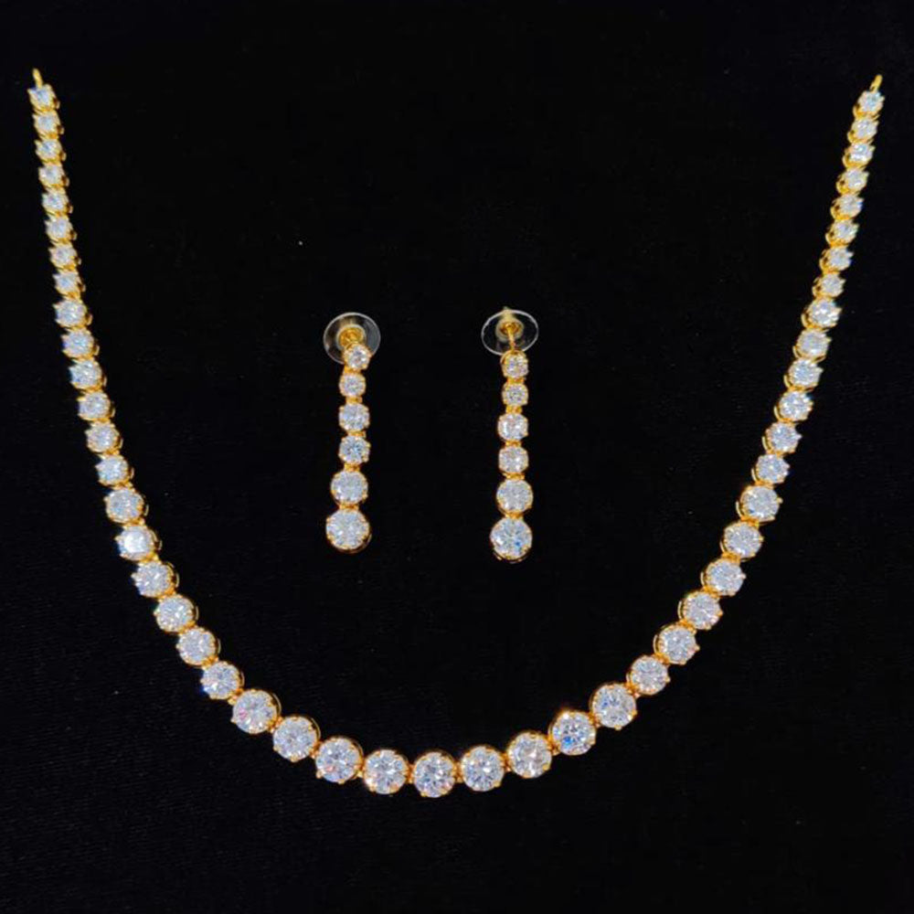 JCM Royal Look Crystal Stone Necklace Set