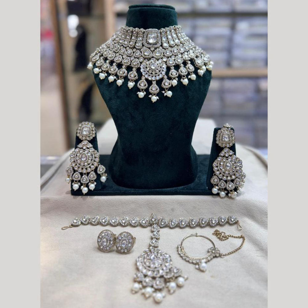 JCM Elegant Crystal Stone And Austrian Stone Necklace Set
