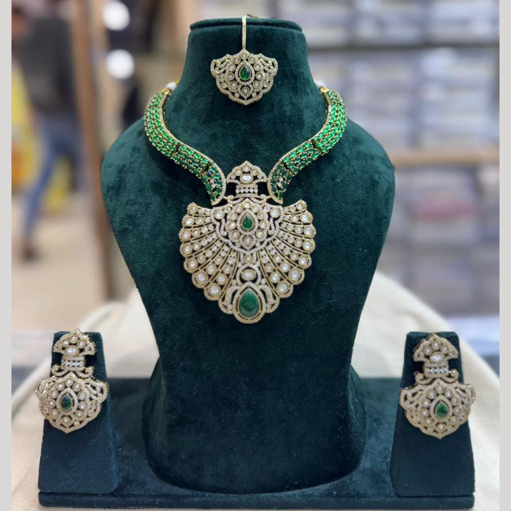 JCM Elegant Crystal Stone And Austrian Stone Necklace Set