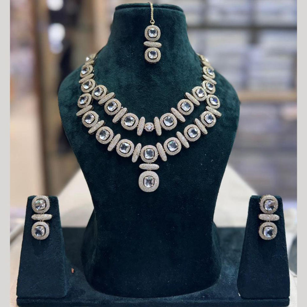 JCM Designer American Daimond Necklace Set