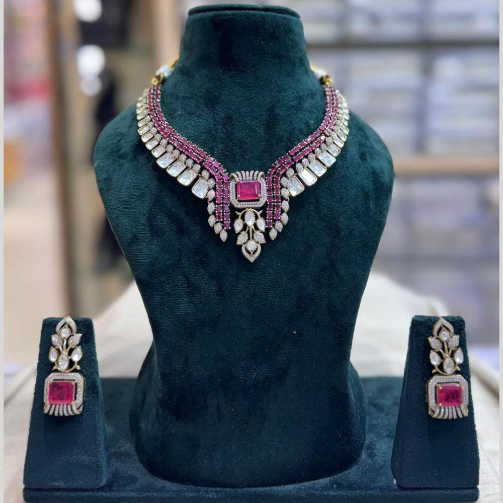 JCM Designer American Daimond Necklace Set