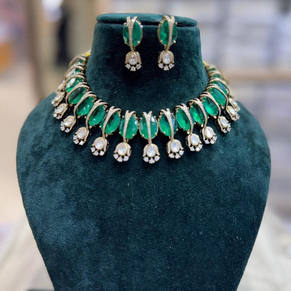 JCM Elegant Crystal Stone And Austrian Stone Necklace Set