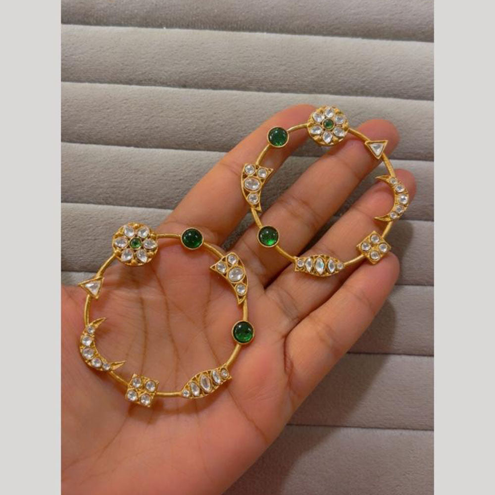 JCM Luxury Kundan Stone Designer Dangler Earrings