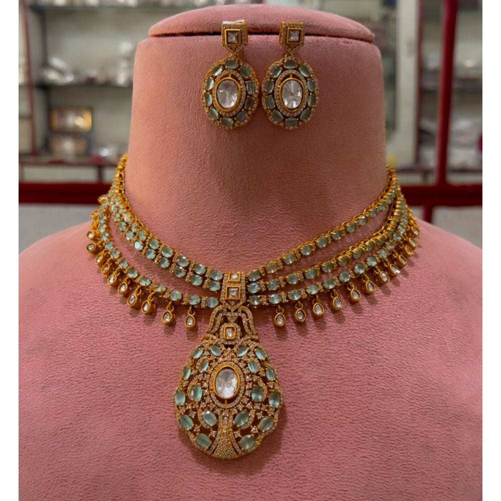 JCM Grand Polki Kundan Statement Necklace Set