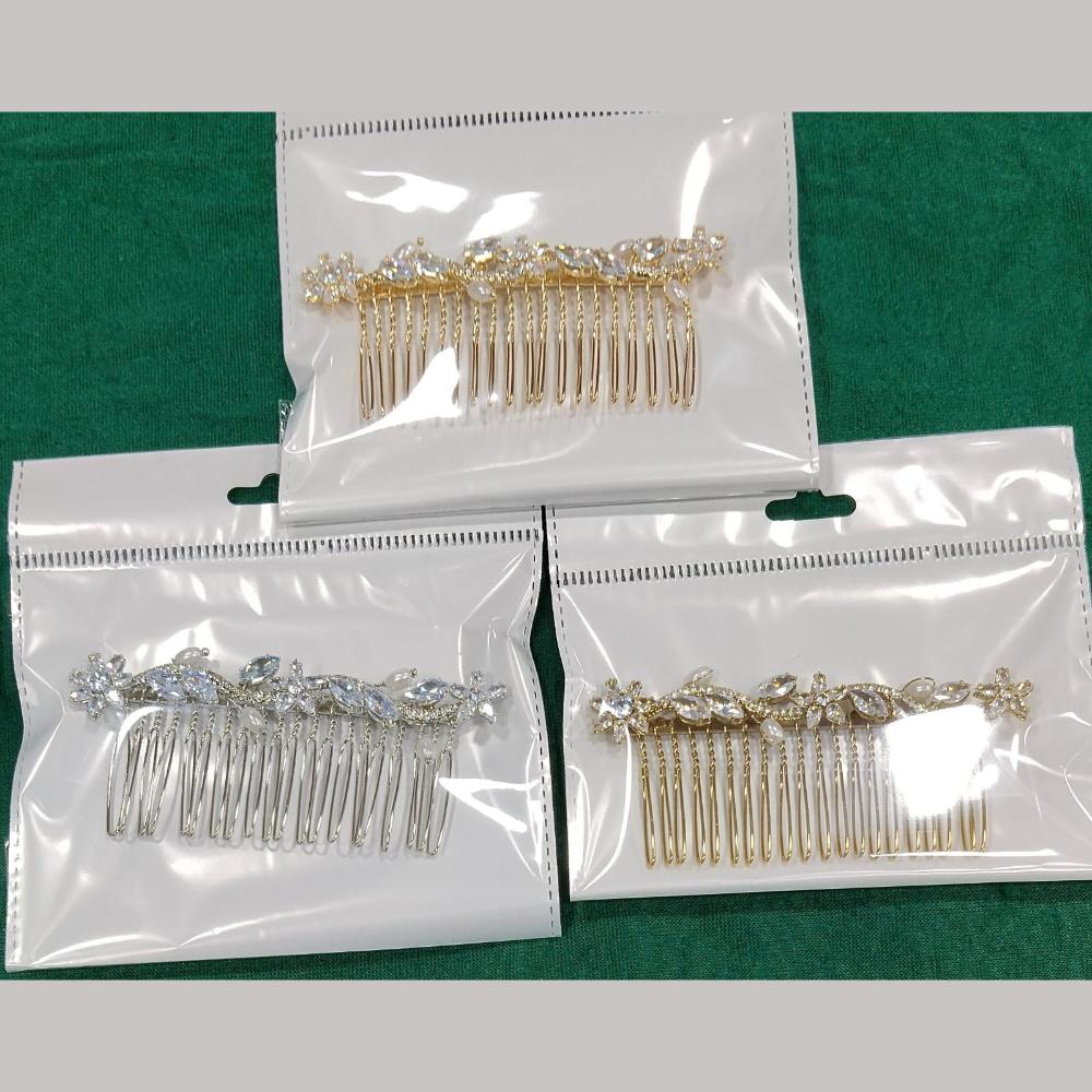 JCM Hair Accessories – Statement Crystal Stone And Beads Hair Jewelry