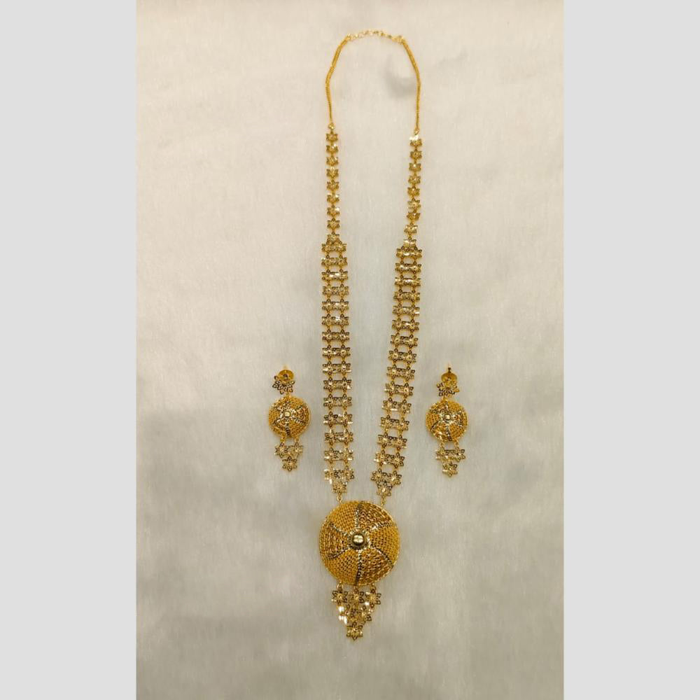Sunrise Gold Forming Long Necklace Set