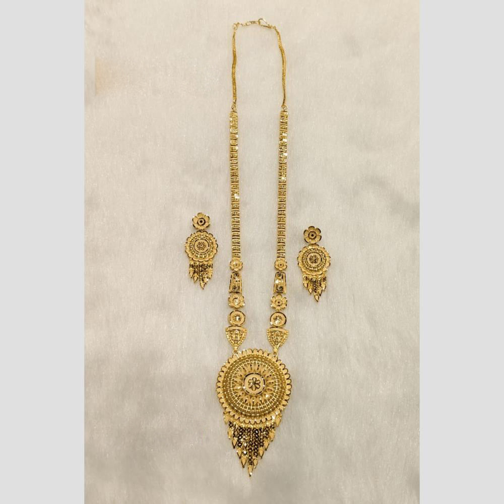 Sunrise Gold Forming Long Necklace Set