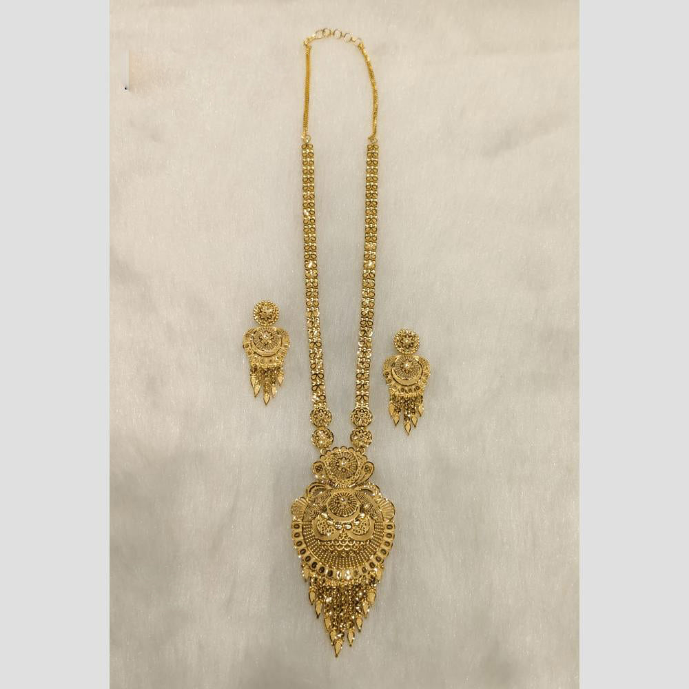 Sunrise Gold Forming Long Necklace Set