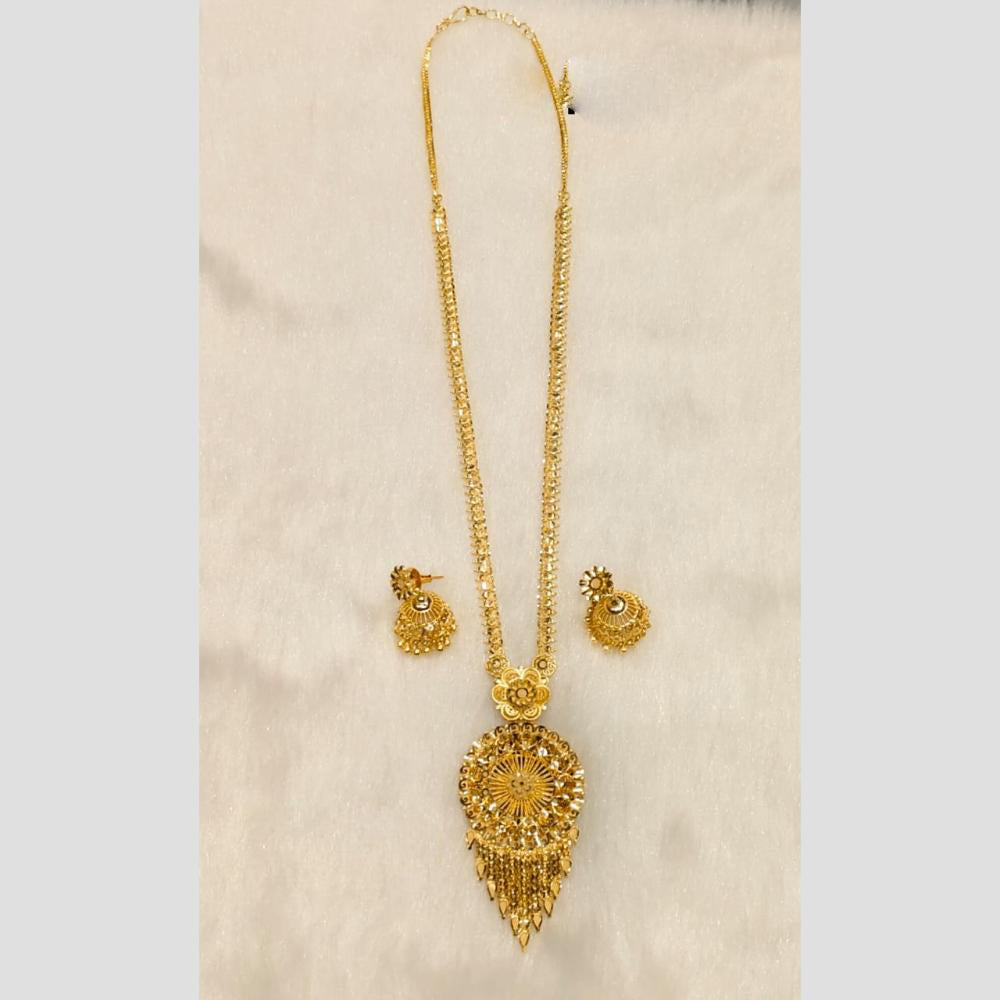 Sunrise Gold Forming Long Necklace Set