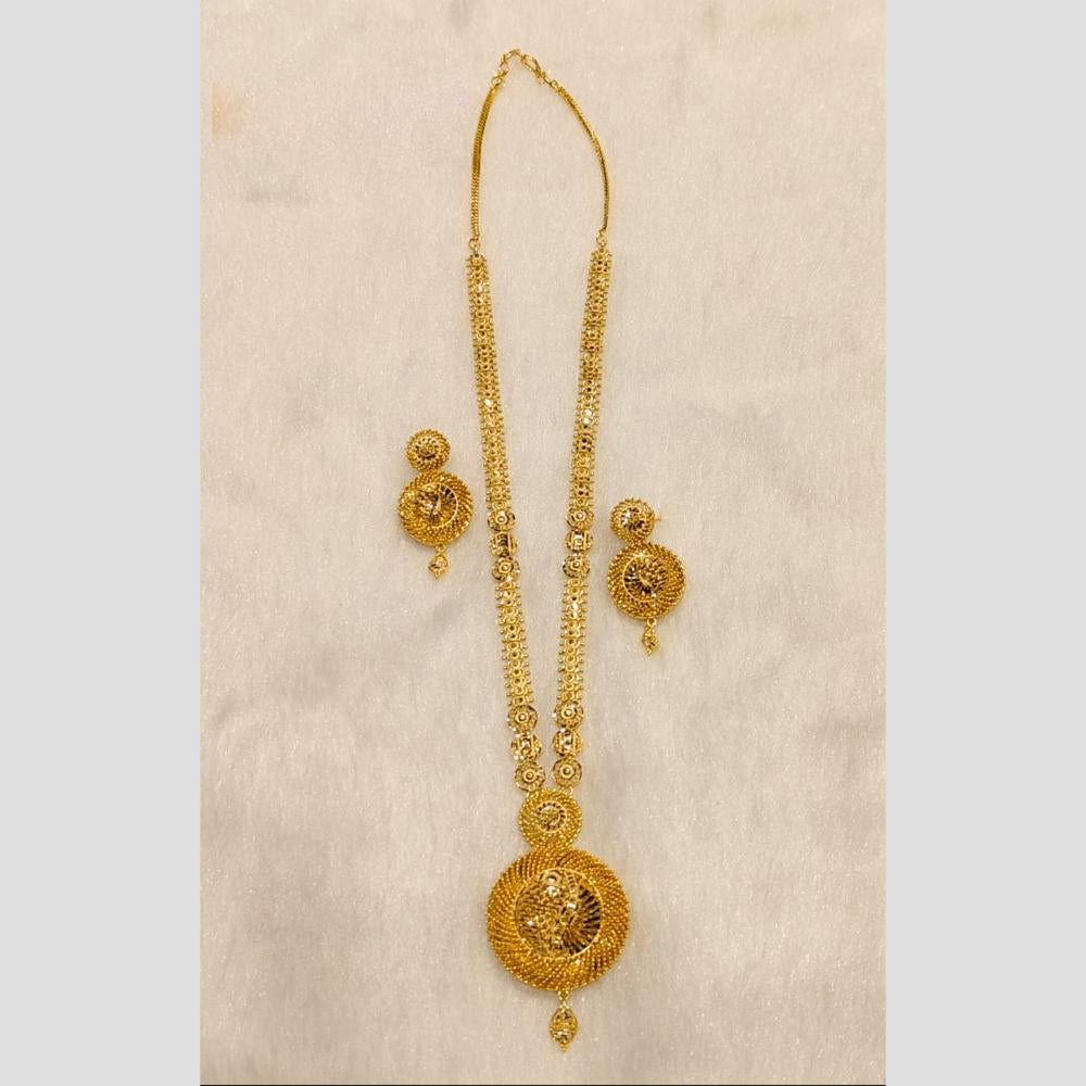 Sunrise Gold Forming Long Necklace Set