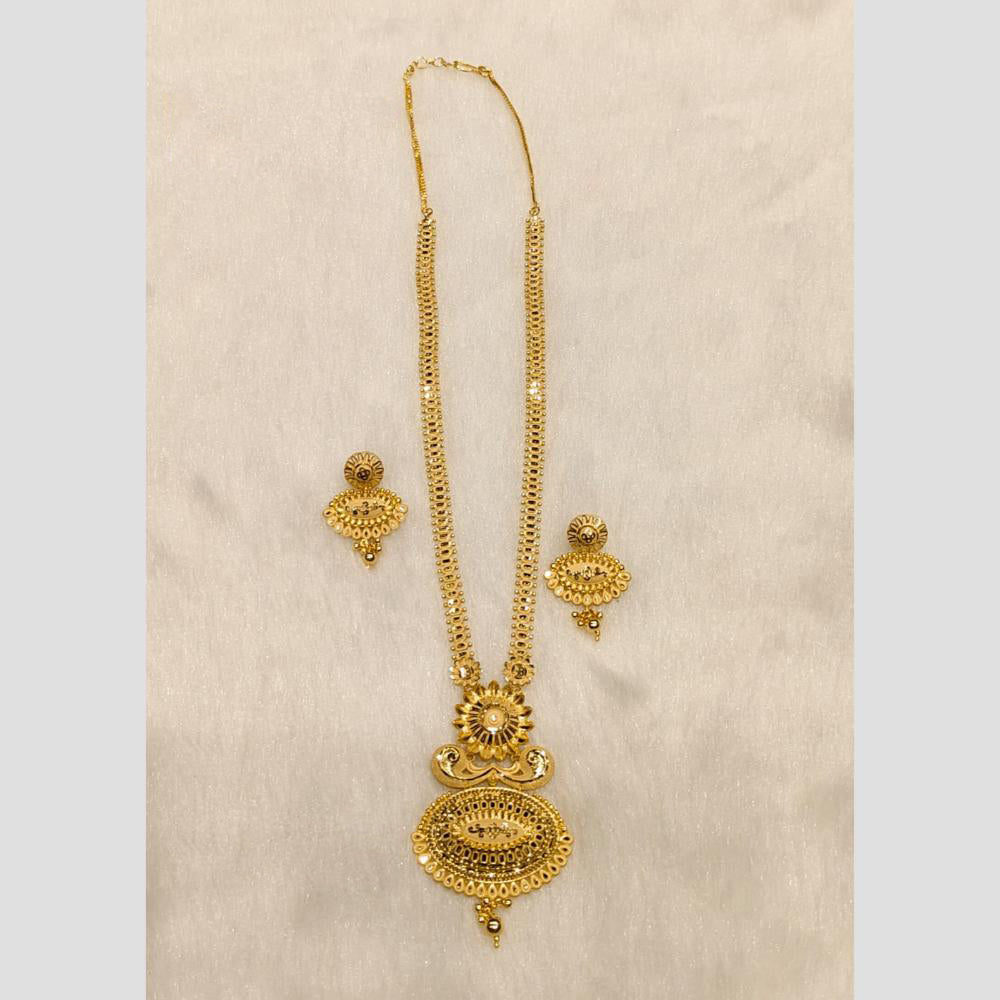 Sunrise Gold Forming Long Necklace Set