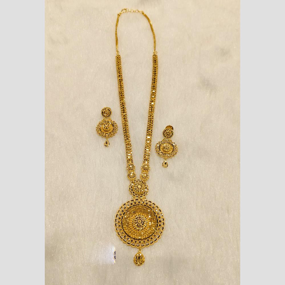Sunrise Gold Forming Long Necklace Set