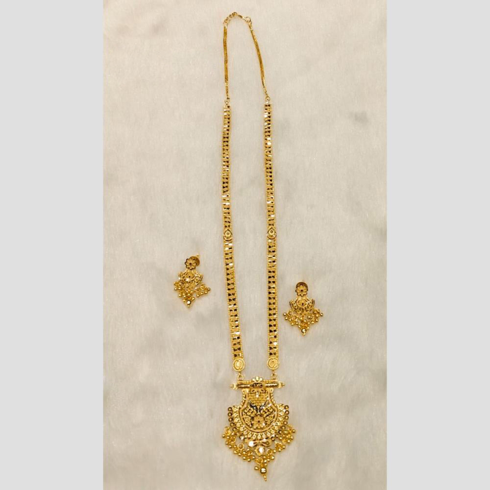 Sunrise Gold Forming Long Necklace Set