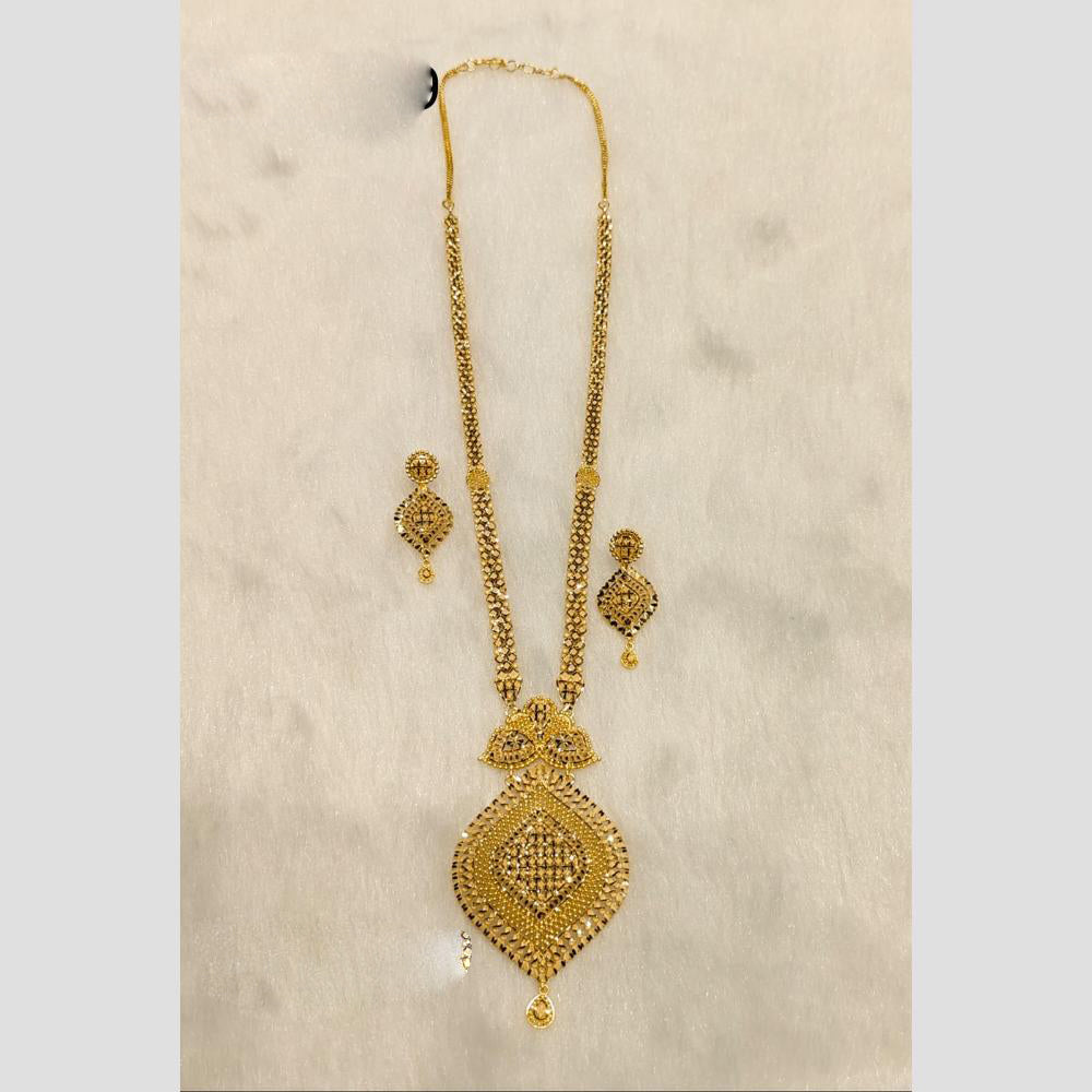 Sunrise Gold Forming Long Necklace Set